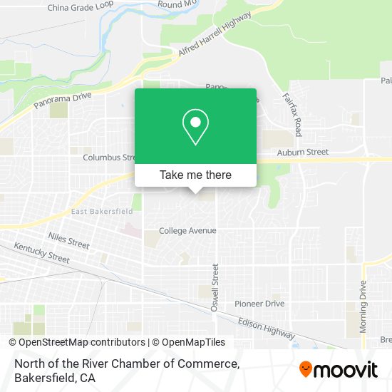 North of the River Chamber of Commerce map