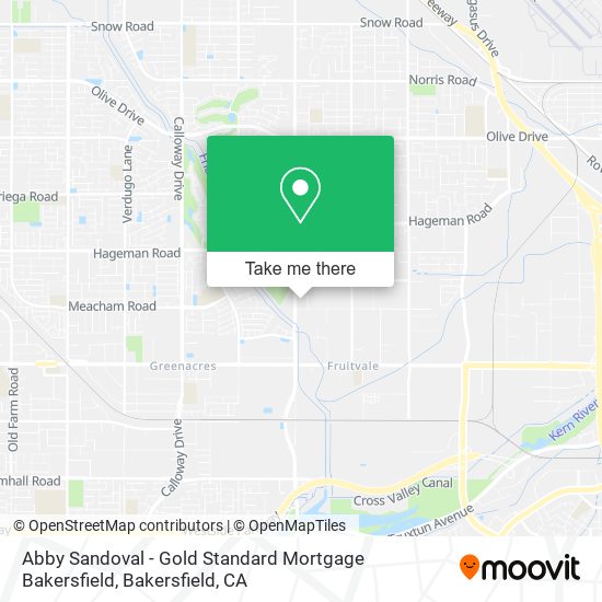 Abby Sandoval - Gold Standard Mortgage Bakersfield map