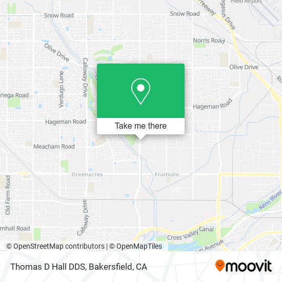 Thomas D Hall DDS map