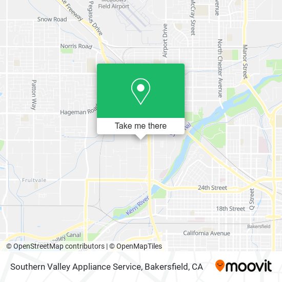 Mapa de Southern Valley Appliance Service