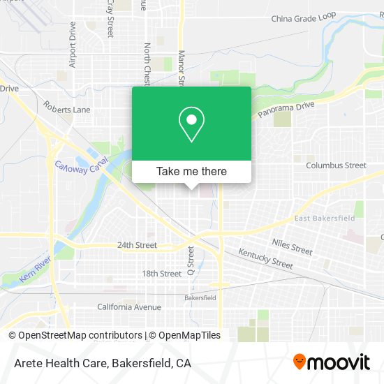 Arete Health Care map