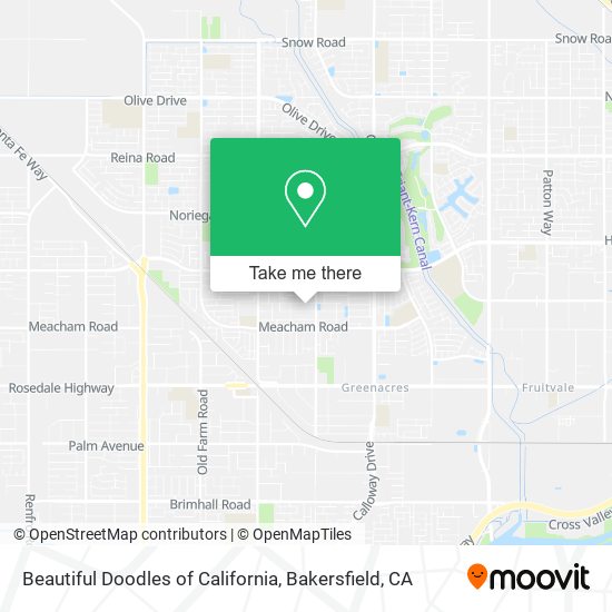 Mapa de Beautiful Doodles of California