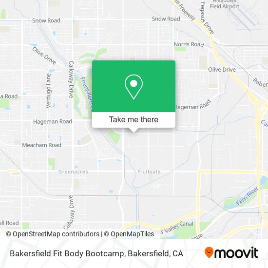 Bakersfield Fit Body Bootcamp map