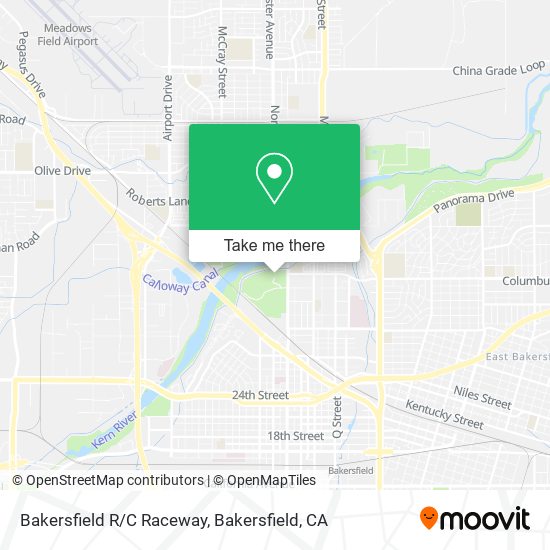 Bakersfield R/C Raceway map