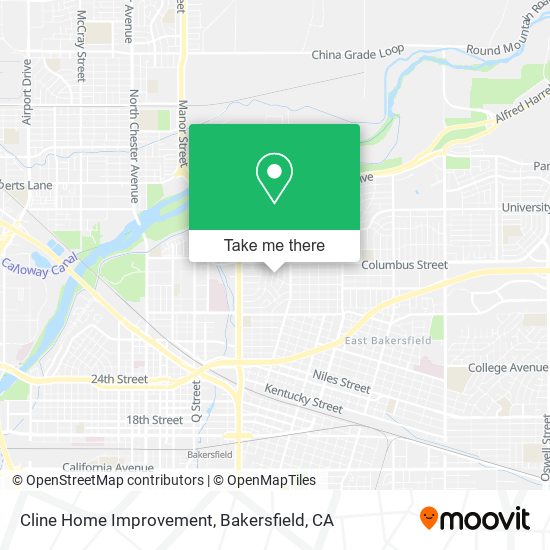 Cline Home Improvement map