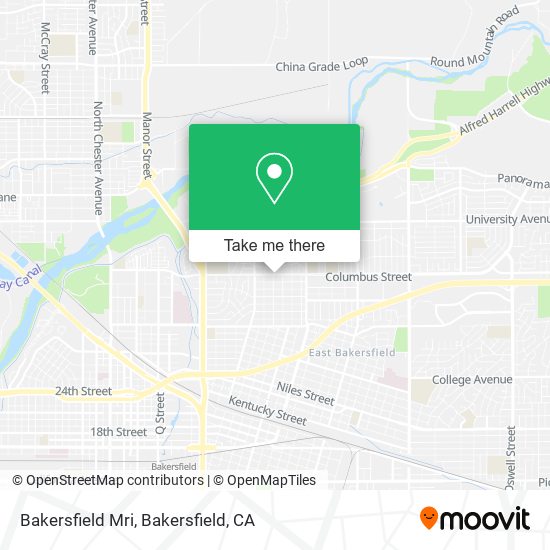Mapa de Bakersfield Mri