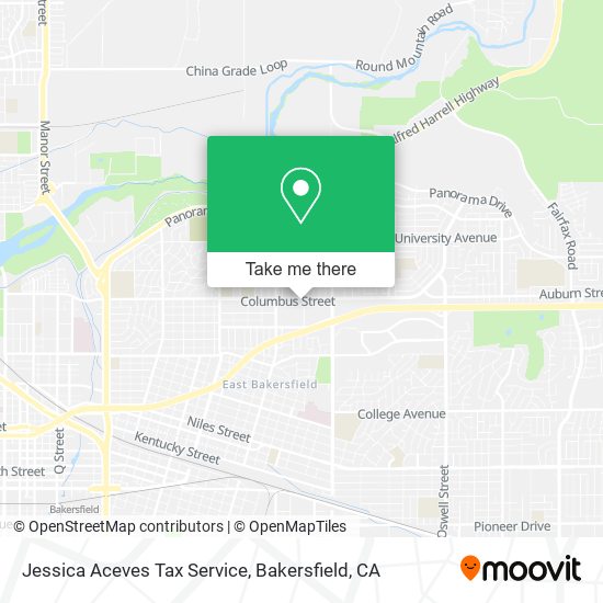 Jessica Aceves Tax Service map