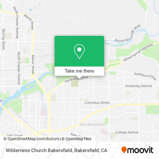 Mapa de Wilderness Church Bakersfield