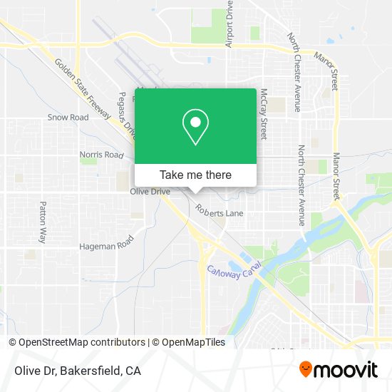 Olive Dr map