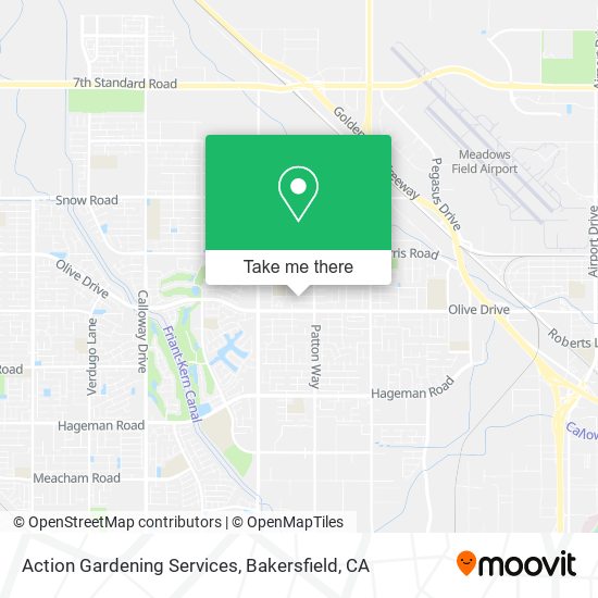 Action Gardening Services map