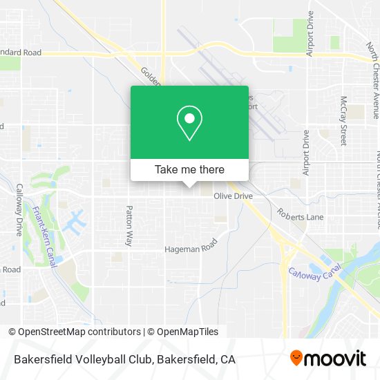 Bakersfield Volleyball Club map