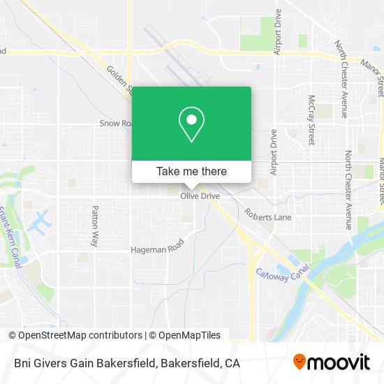 Bni Givers Gain Bakersfield map