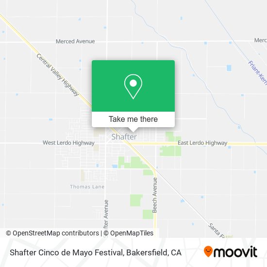 Shafter Cinco de Mayo Festival map