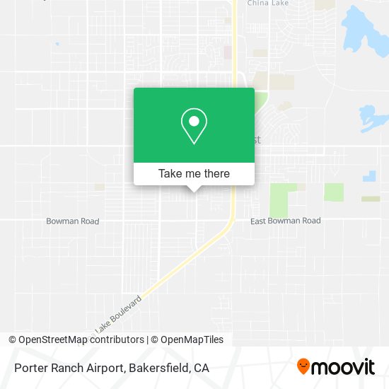 Porter Ranch Airport map