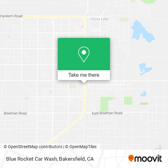 Blue Rocket Car Wash map