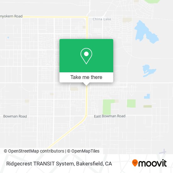 Ridgecrest TRANSIT System map