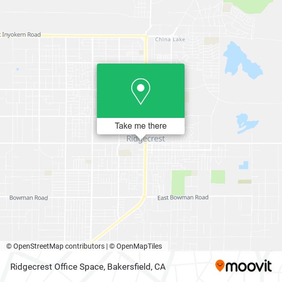 Ridgecrest Office Space map