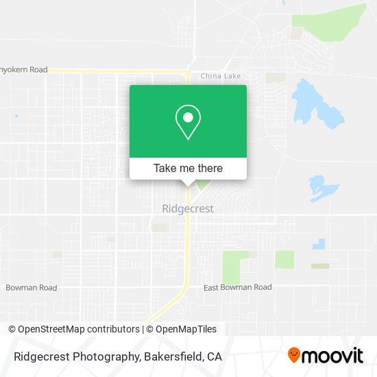 Ridgecrest Photography map