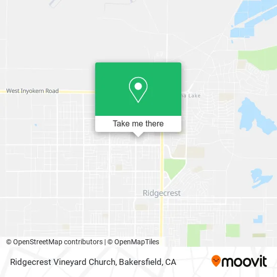 Ridgecrest Vineyard Church map