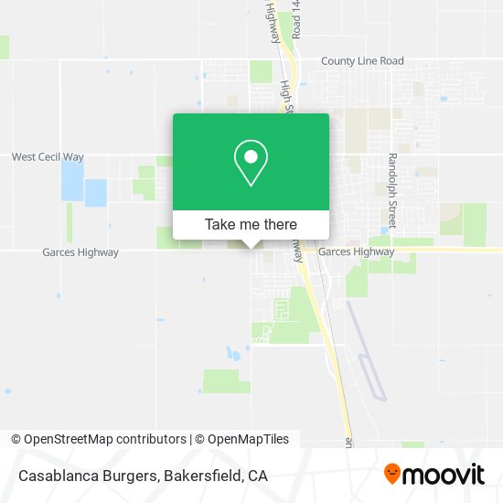 Casablanca Burgers map