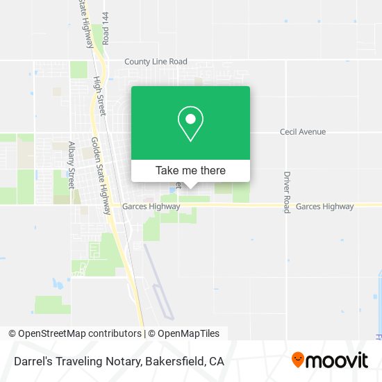 Darrel's Traveling Notary map