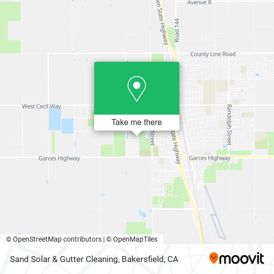 Sand Solar & Gutter Cleaning map