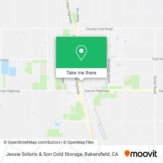 Jessie Solorio & Son Cold Storage map