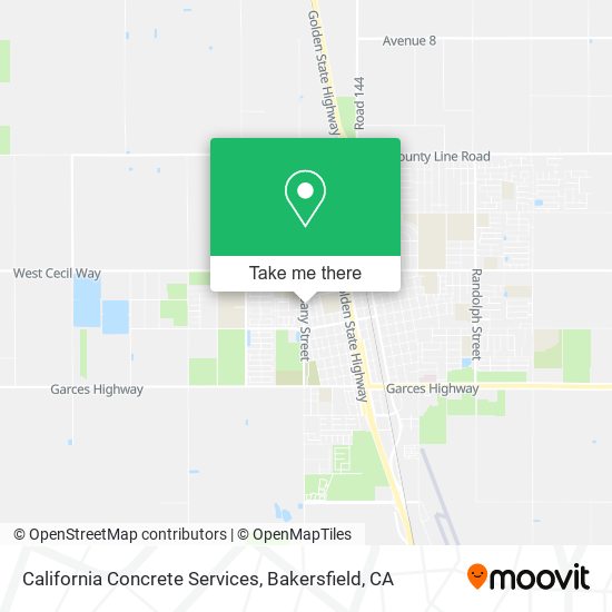 Mapa de California Concrete Services