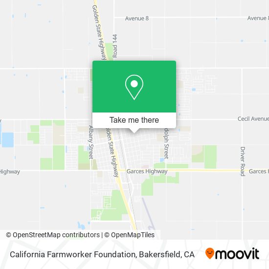 California Farmworker Foundation map