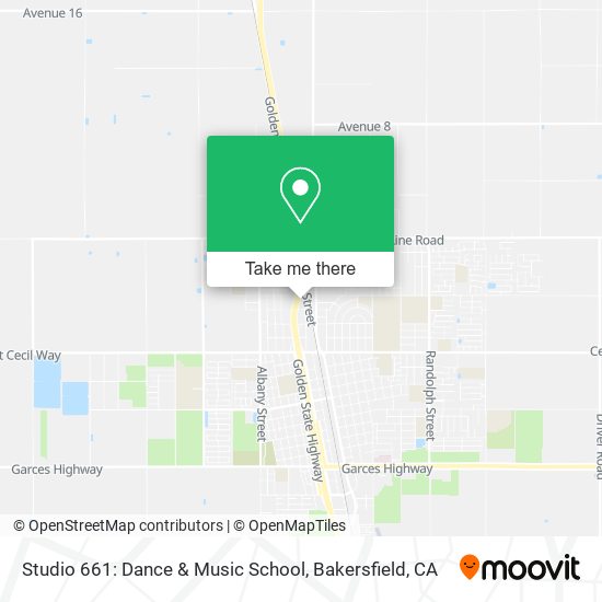 Mapa de Studio 661: Dance & Music School