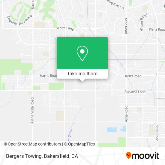 Bergers Towing map