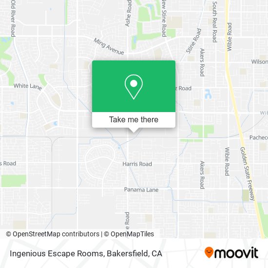 Ingenious Escape Rooms map