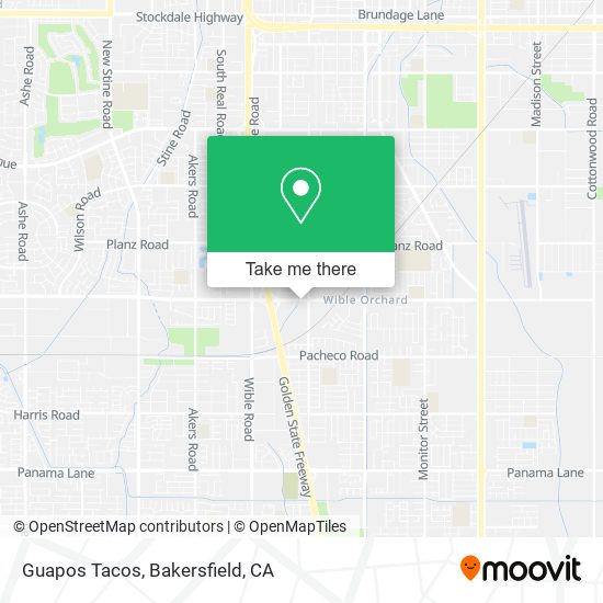 Guapos Tacos map