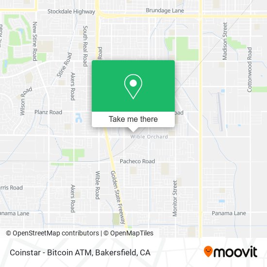 Mapa de Coinstar - Bitcoin ATM