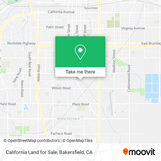 California Land for Sale map