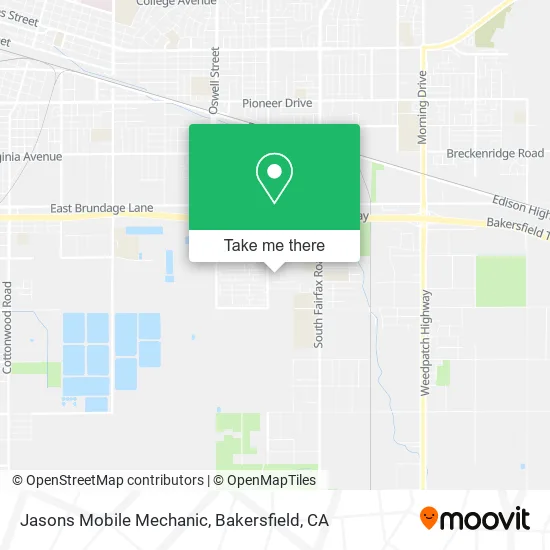 Mapa de Jasons Mobile Mechanic