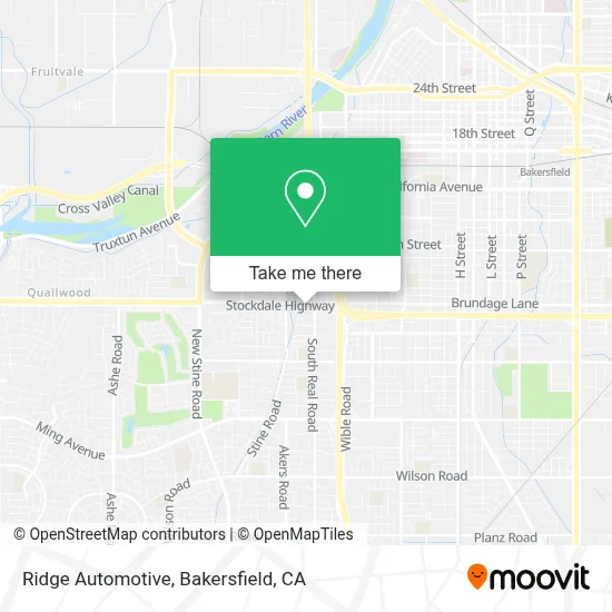 Ridge Automotive map