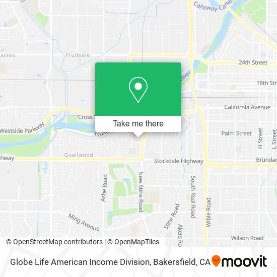 Globe Life American Income Division map