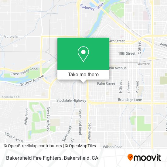 Bakersfield Fire Fighters map