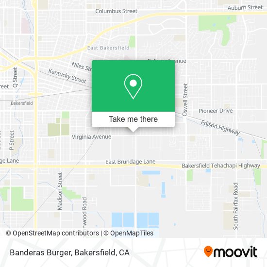 Banderas Burger map