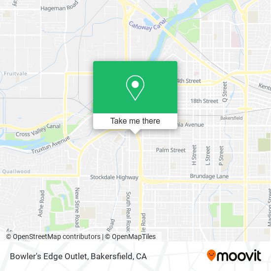 Bowler's Edge Outlet map