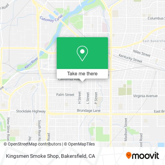 Mapa de Kingsmen Smoke Shop