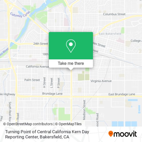 Turning Point of Central California Kern Day Reporting Center map