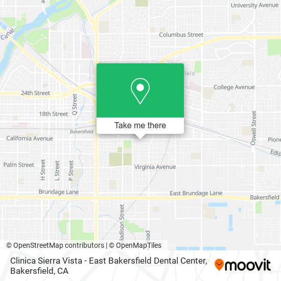 Clinica Sierra Vista - East Bakersfield Dental Center map