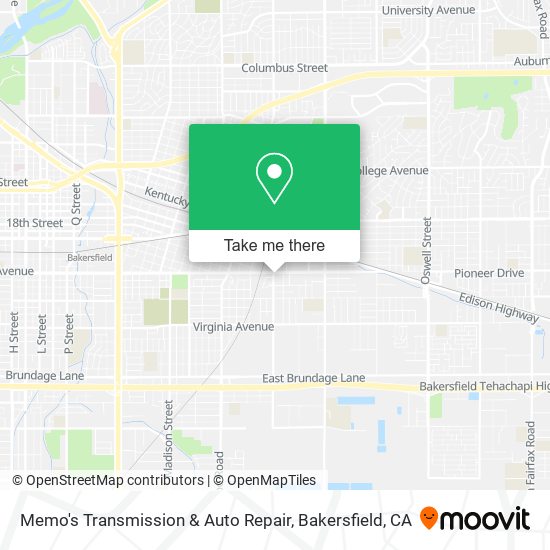 Mapa de Memo's Transmission & Auto Repair