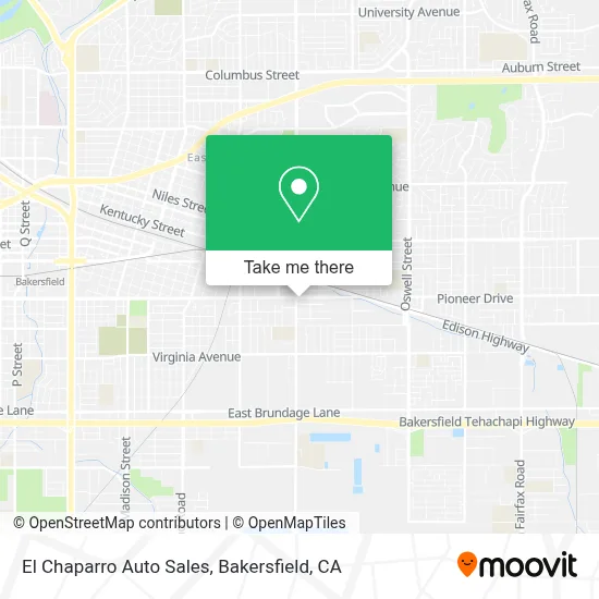 El Chaparro Auto Sales map