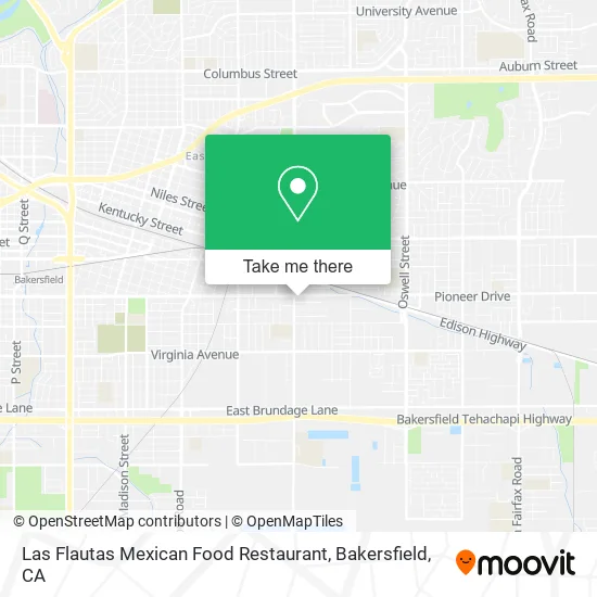 Las Flautas Mexican Food Restaurant map