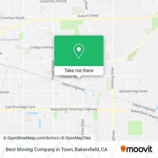 Mapa de Best Moving Company in Town