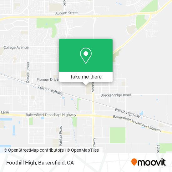 Foothill High map