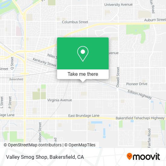 Mapa de Valley Smog Shop